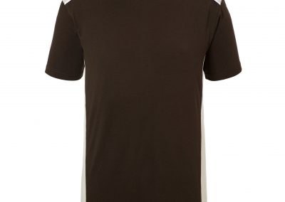 Kurzarm Shirt schwarz beige